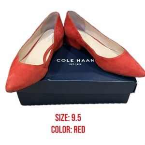 Cole Haan Women's Vibrant Red Flats